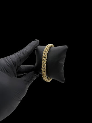 Bracelet maille triple sirop 10mm 21cm Bijoux or 18K - TRANSAC'OR