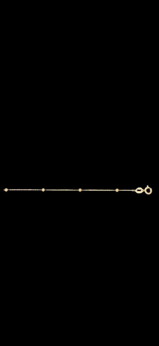 Chaîne de cheville boules 1.8mm 25cm Bijoux or 18K - TRANSAC'OR