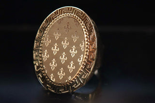 Chevalière biscuit ovale 29mm Bijoux or 18K - TRANSAC'OR