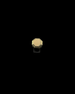 Chevalière octogonal 23mm Bijoux or 18K - TRANSAC'OR