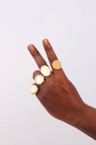 Chevalière ovale 28mm Bijoux or 18K - TRANSAC'OR