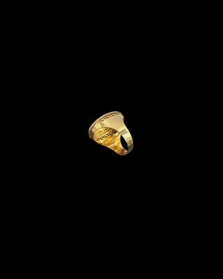 Chevalière ovale 28mm Bijoux or 18K - TRANSAC'OR