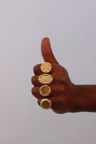 Chevalière ovale 28mm Bijoux or 18K - TRANSAC'OR