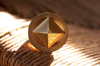 Chevalière pyramide 28mm Bijoux or 18K - TRANSAC'OR