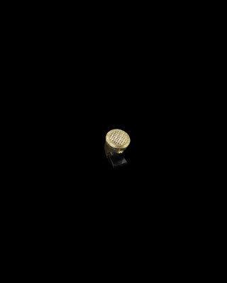 Chevalière ronde diamanté Bijoux or 18K - TRANSAC'OR