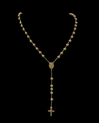 Collier chapelet 4mm 60cm Bijoux or 18K - TRANSAC'OR