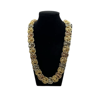 Collier macaron 3 ORS 80cm 20mm Bijoux or 18K - TRANSAC'OR