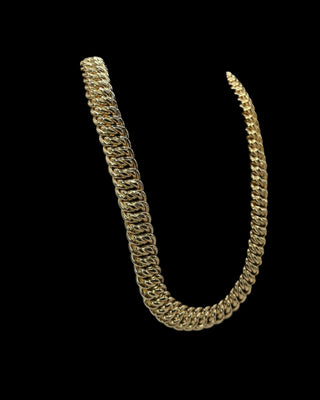 Collier maille américaine 20mm 70cm Bijoux or 18K - TRANSAC'OR
