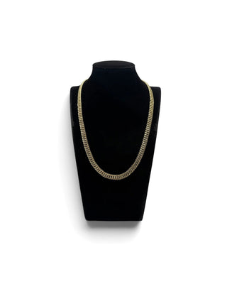 Collier maille américaine 8mm 50cm Bijoux or 18K - TRANSAC'OR