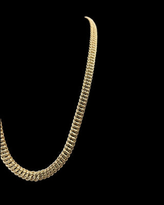 Collier maille américaine 9mm 60cm Bijoux or 18K - TRANSAC'OR