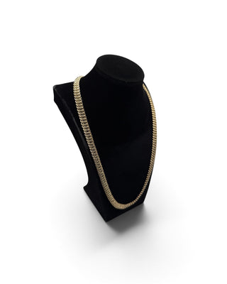 Collier maille américaine 9mm 60cm Bijoux or 18K - TRANSAC'OR