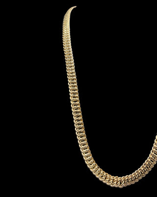 Collier maille américaine 9mm 60cm Bijoux or 18K - TRANSAC'OR