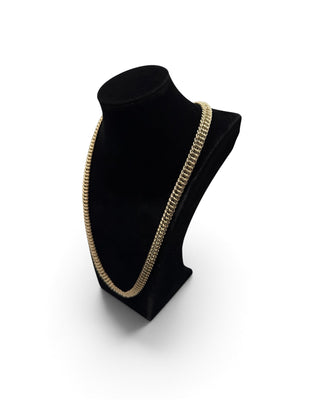 Collier maille américaine 9mm 60cm Bijoux or 18K - TRANSAC'OR