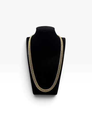 Collier maille américaine 9mm 60cm Bijoux or 18K - TRANSAC'OR