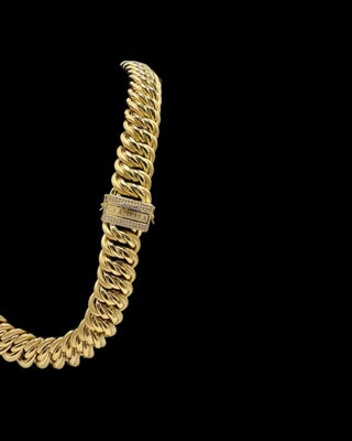 Collier maille américaine Graziella 26mm 70cm Bijoux or 18K - TRANSAC'OR