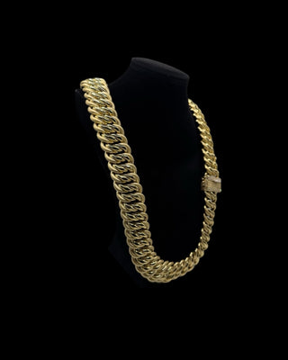 Collier maille américaine Graziella 26mm 70cm Bijoux or 18K - TRANSAC'OR