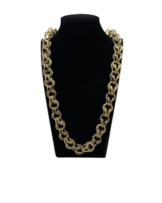 Collier maille gros sirop 15mm 70cm Bijoux or 18K - TRANSAC'OR