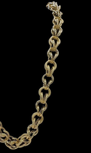 Collier maille gros sirop 15mm 70cm Bijoux or 18K - TRANSAC'OR