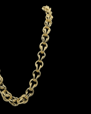 Collier maille gros sirop 15mm 70cm Bijoux or 18K - TRANSAC'OR