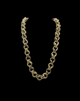 Collier maille gros sirop 15mm 70cm Bijoux or 18K - TRANSAC'OR
