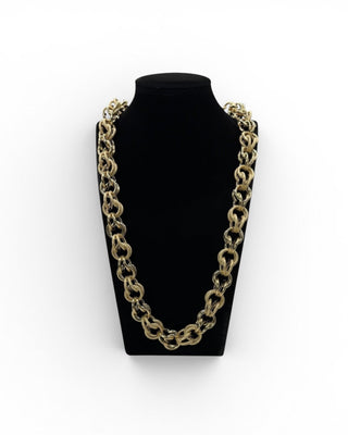 Collier maille gros sirop 15mm 70cm Bijoux or 18K - TRANSAC'OR