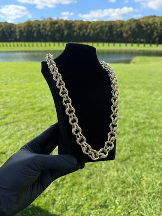Collier maille gros sirop 15mm 70cm Bijoux or 18K - TRANSAC'OR