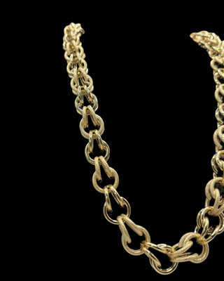 Collier maille gros sirop 15mm 70cm Bijoux or 18K - TRANSAC'OR