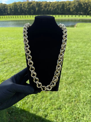 Collier maille gros sirop 15mm 70cm Bijoux or 18K - TRANSAC'OR