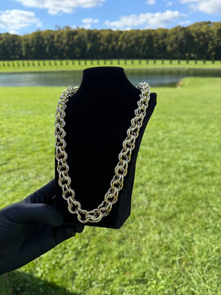 Collier maille gros sirop 15mm 70cm Bijoux or 18K - TRANSAC'OR