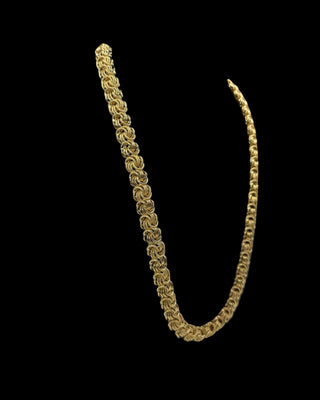 Collier maille macaron 12mm 70cm Bijoux or 18K - TRANSAC'OR