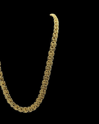 Collier maille macaron 12mm 70cm Bijoux or 18K - TRANSAC'OR