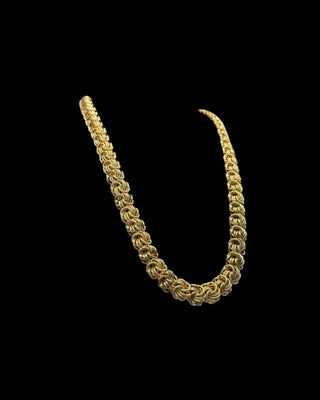 Collier maille macaron 12mm 70cm Bijoux or 18K - TRANSAC'OR