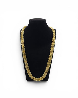 Collier maille macaron 12mm 70cm Bijoux or 18K - TRANSAC'OR