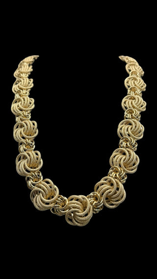 Collier maille macaron 24mm 70cm Bijoux or 18K - TRANSAC'OR