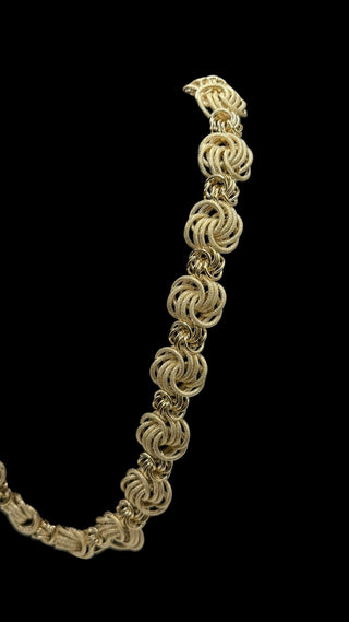 Collier maille macaron 24mm 70cm Bijoux or 18K - TRANSAC'OR