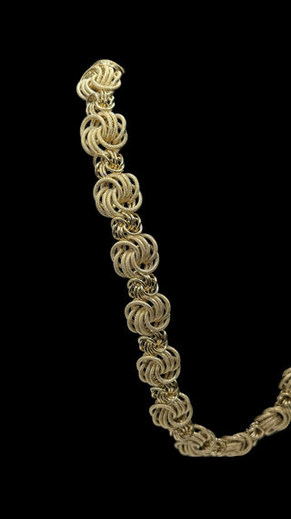 Collier maille macaron 24mm 70cm Bijoux or 18K - TRANSAC'OR