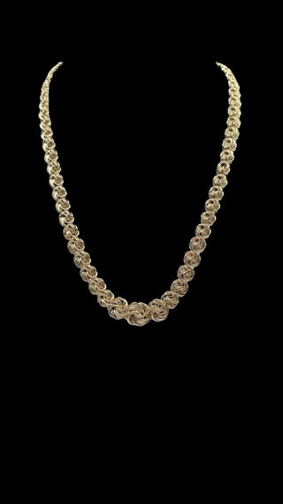 Collier maille macaron 8 à 12MM 45CM Bijoux or 18K - TRANSAC'OR