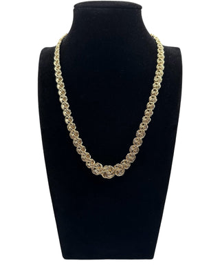 Collier maille macaron 8 à 12MM 45CM Bijoux or 18K - TRANSAC'OR