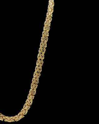 Collier maille royale plate 10mm 70cm Bijoux or 18K - TRANSAC'OR