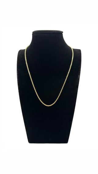 Collier maille torsadée 2.1MM 45CM Bijoux or 18K - TRANSAC'OR