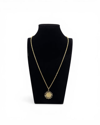 Collier maille torsadée 2.1mm 60cm + pendentif vierge miraculeuse Bijoux or 18K - TRANSAC'OR