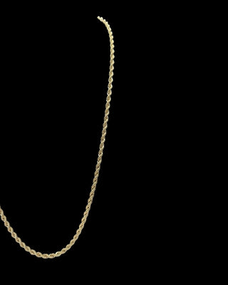 Collier maille torsadée 3.5mm 60cm Bijoux or 18K - TRANSAC'OR