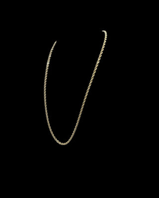 Collier maille torsadée 3.5mm 60cm Bijoux or 18K - TRANSAC'OR