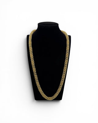 Collier maille triple gros sirop 8mm 60cm Bijoux or 18K - TRANSAC'OR