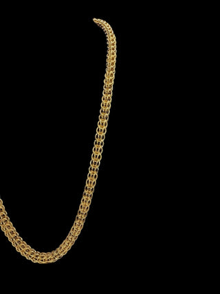 Collier maille triple gros sirop 8mm 60cm Bijoux or 18K - TRANSAC'OR