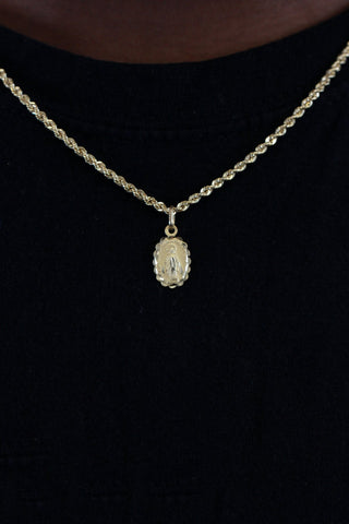 Collier torsadée 2.1mm 50cm + pendentif vierge Bijoux or 18K - TRANSAC'OR