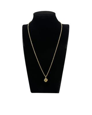 Collier torsadée 2mm 50cm pendentif Noeuds Bijoux or 18K - TRANSAC'OR