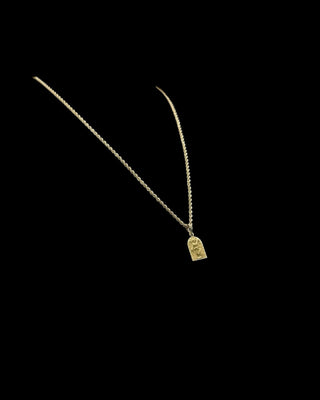 Collier torsadée 50cm pendentif ange gardien Bijoux or 18K - TRANSAC'OR