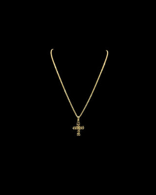 Collier torsadée 60cm croix filigrane Bijoux or 18K - TRANSAC'OR