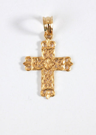Collier torsadée 60cm croix filigrane Bijoux or 18K - TRANSAC'OR